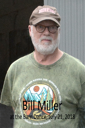 Bill Miller at the barn dance, July 21, 2018